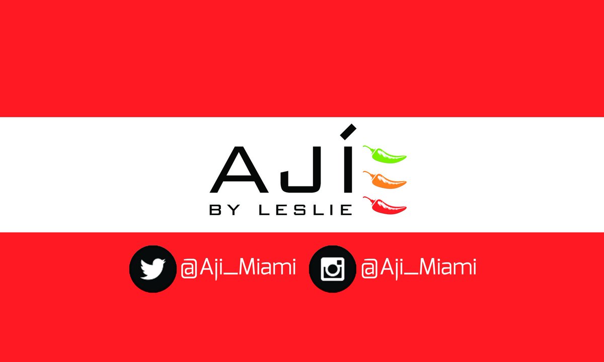 Aji_Miami's tweet photo. So excited to serve the meals to the people of South Florida! Design by @dreamvizionmedia https://t.co/cKsb48WemL