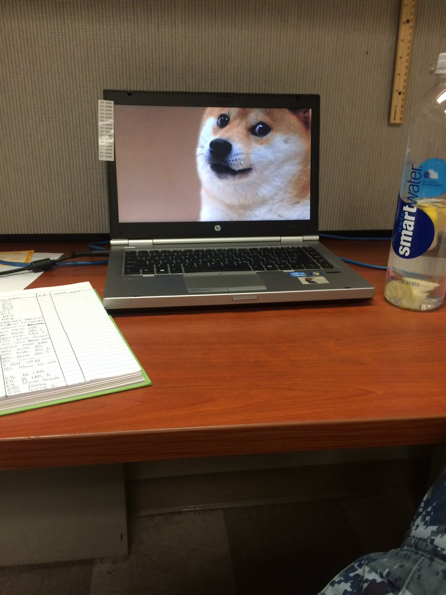 TickleMeTiffany's tweet image. My work background is great lol. #Doge #MuchWork #WowProductivity