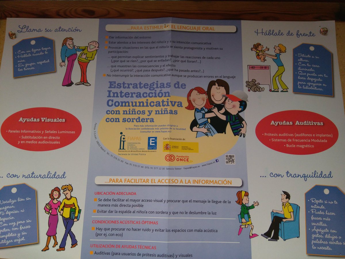 3lucilu's tweet photo. En la Universidad podéis encontrar información sobre estrategias de interacción comunicativa con niños con sordera #div1617 https://t.co/ycdstlvb9h