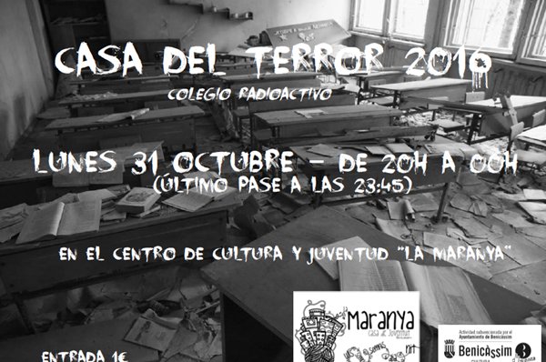 TodoBenicassim's tweet photo. La #Maranya de #Benicàssim prevé la asistencia de unas 250 personas en la cuarta edición de la Casa del Terror. https://t.co/KiDsvgr9ce https://t.co/rUKtk7N1om