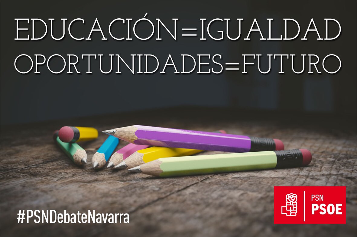 En materia educativa estamos en DESACUERDO con las actuaciones de este Gobierno. Defendemos proyecto amplio y público #PSNDebateNavarra