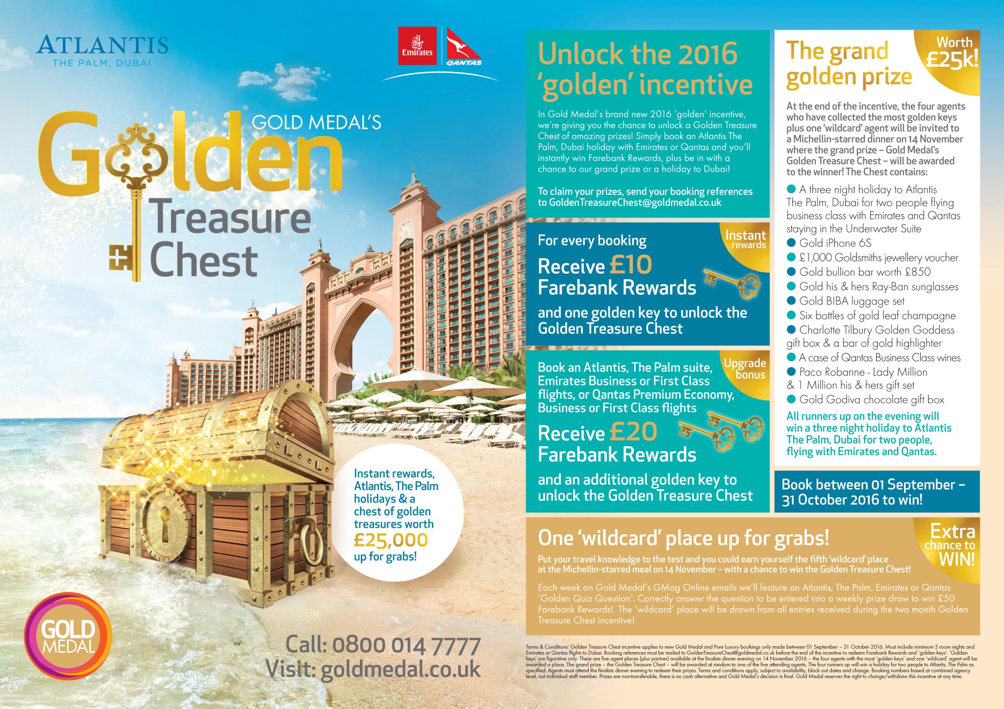 Gold Medal Golden Treasure Chest Final Four Days To Win Send Your Booking References To Goldentreasurechest Goldmedal Co Uk Before 31 October 16 T Co Po9e2d691a