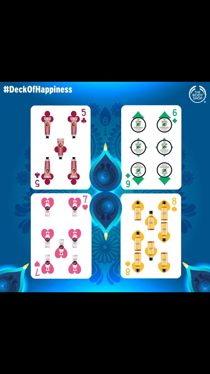 sequeiramarina's tweet photo. @TheBodyShopIND #DeckOfHappiness #TheBodyShopIndia ❤❤❤ https://t.co/xy8c1BSis1