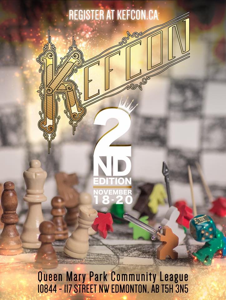 YEGNerdList's tweet photo. Friendly reminder about @kefconvention's main event on Nov. 18-20th? Cheap registration closes on Monday https://t.co/UwhQFjhMcq #BoardGames https://t.co/Z9ojMNEYc0