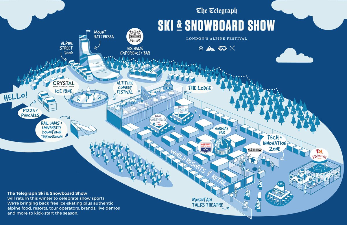 EarebelUK's tweet photo. We're set up at the AMAZING @TeleSkiSnow show, stand EX11 (opp. #MountBattersea). Don't miss out on our awesome 4-day-deals! #SkiShowLondon https://t.co/49ZoTuGKwk