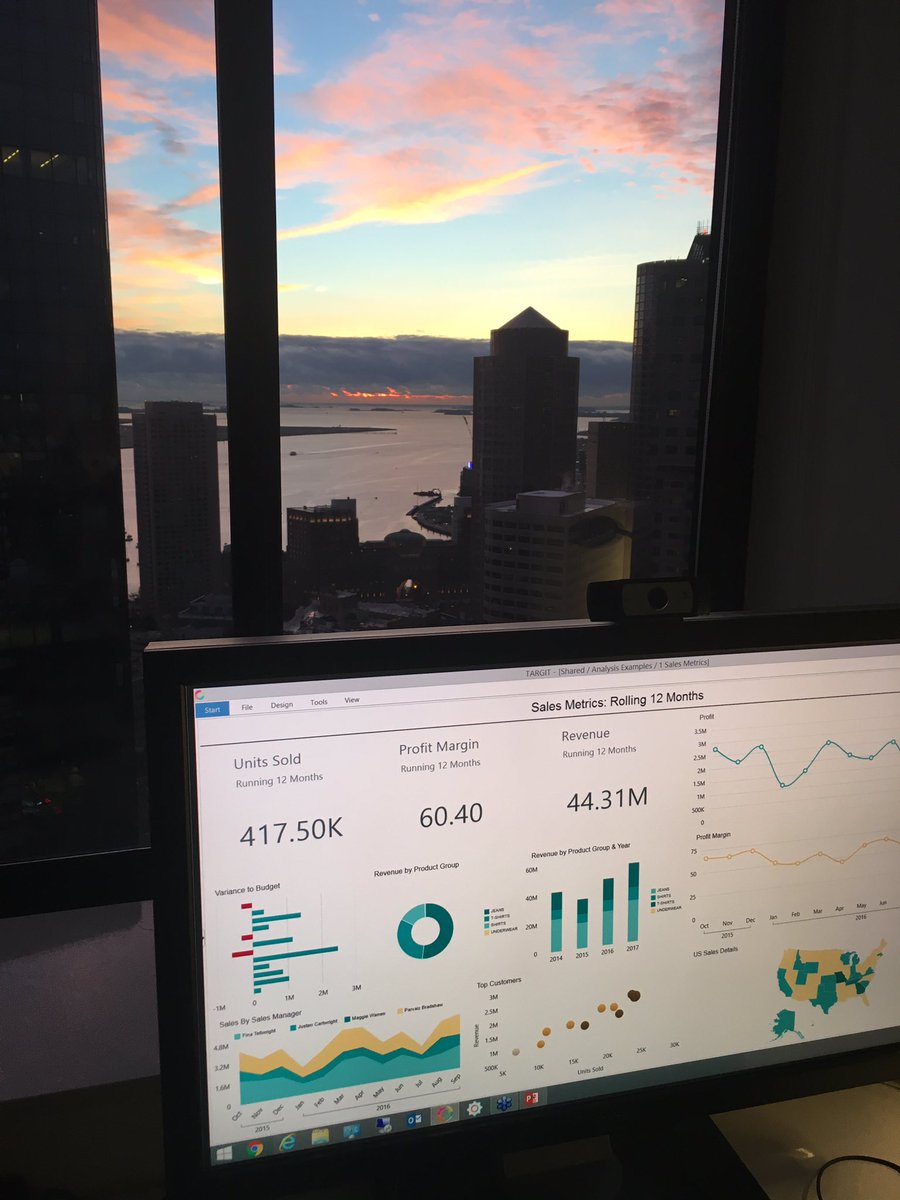 GitteSandlykke's tweet photo. What a beautiful morning to welcome  TARGIT #DecisionSuite2017 to the world https://t.co/KYpwrQ58nP https://t.co/bWO6IBlfj6