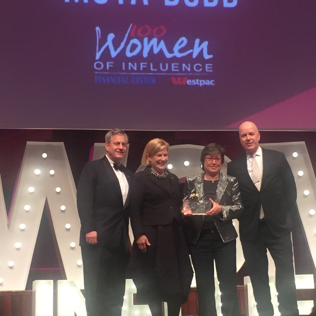 Congrats Moya Dodd 2016 AFR/ Westpac Women of Influence Winner  #100WOI #petervo #rubyconnection