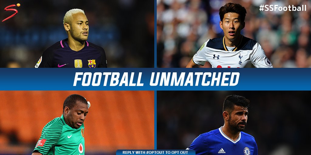 SSFootball's tweet image. It's Football Unmatched on SuperSport. Retweet this tweet and we'll keep you updated with the latest fixtures and highlights. #SSFootball