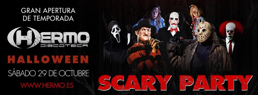 SÓLO FALTAN 3 DÍAS !
Que el diablo os coja confesados ...
<a href="/Hermodiscoteca/">Yamin</a>  #GranAperturaDeTEMPORADA #ScaryParty 
#Descontrol #LaFiestaDelAño