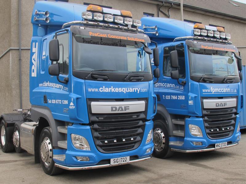 FPMcCann's tweet photo. The latest additions to the FP McCann fleet. #fpmccann #clarkesquarry https://t.co/TawflyH7EW