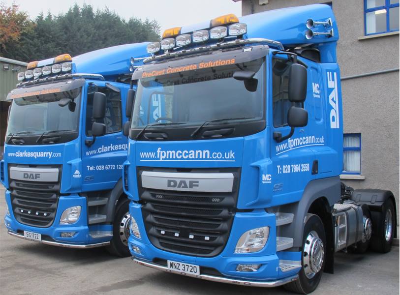 FPMcCann's tweet photo. The latest additions to the FP McCann fleet. #fpmccann #clarkesquarry https://t.co/TawflyH7EW