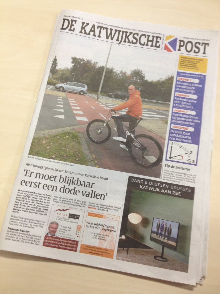 De Katwijksche Post heeft een nieuwe voorpagina :)