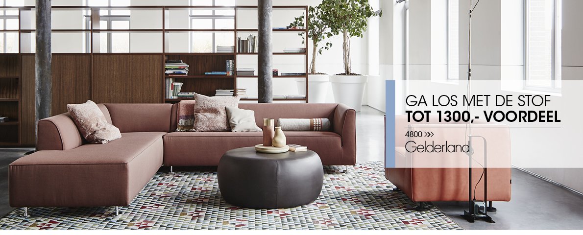 Profiteer tot 1 november van de Gelderland 4800 actie: Ga los met de stof! Het voordeel kan oplopen tot € 1300,-  > ow.ly/acgP305vQjR