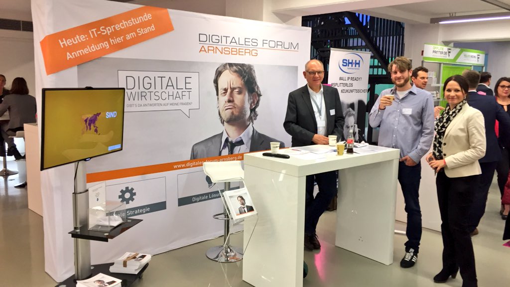 #digitalesforum #Arnsberg auf der Manager Messe im #Kaiserhaus 
Heute auch wieder mit IT-Sprechstunde 
#dfa