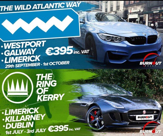 Don't forget to check out the 2 events we are running next year !! All info available on burnoutrally.ie 👍