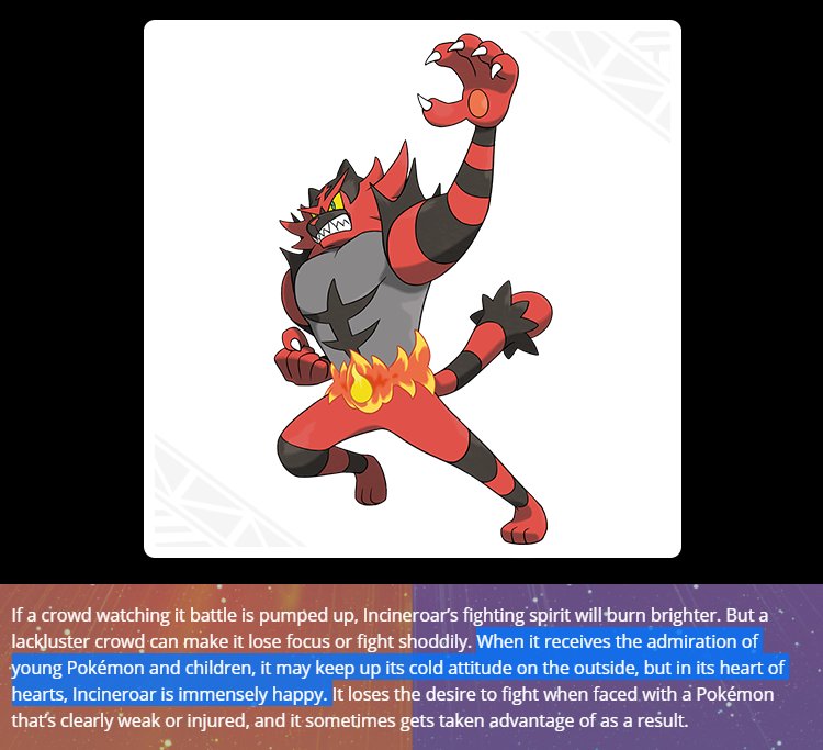 “Say what you will about Incineroar's design but IT'S THE M...