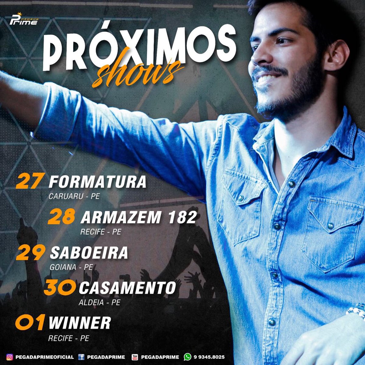 FcPegadaPrime's tweet photo. Se liga na agenda semanal da @pegadaprimeoficial 💥#vemnapegadaprime https://t.co/En8DctsZ8g