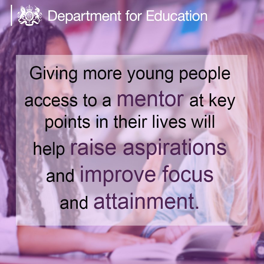 educationgovuk's tweet photo. We’re proud to be supporting #NationalMentoringDay and all those mentors making a difference to young people’s lives. https://t.co/G222pA4kZs