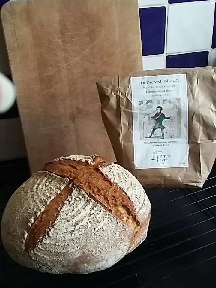Bread made with #LammasFayre maslin flour from <a href="/BakeryBits/">BakeryBits</a> Lovely!