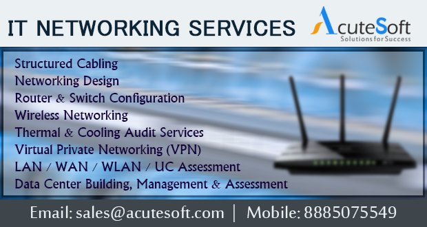 acutesoftsol's tweet image. Have a look on our #ITNetworkingServices at Acutesoftservices. We are the best service Providers in #hyderabad
goo.gl/EG0E1G