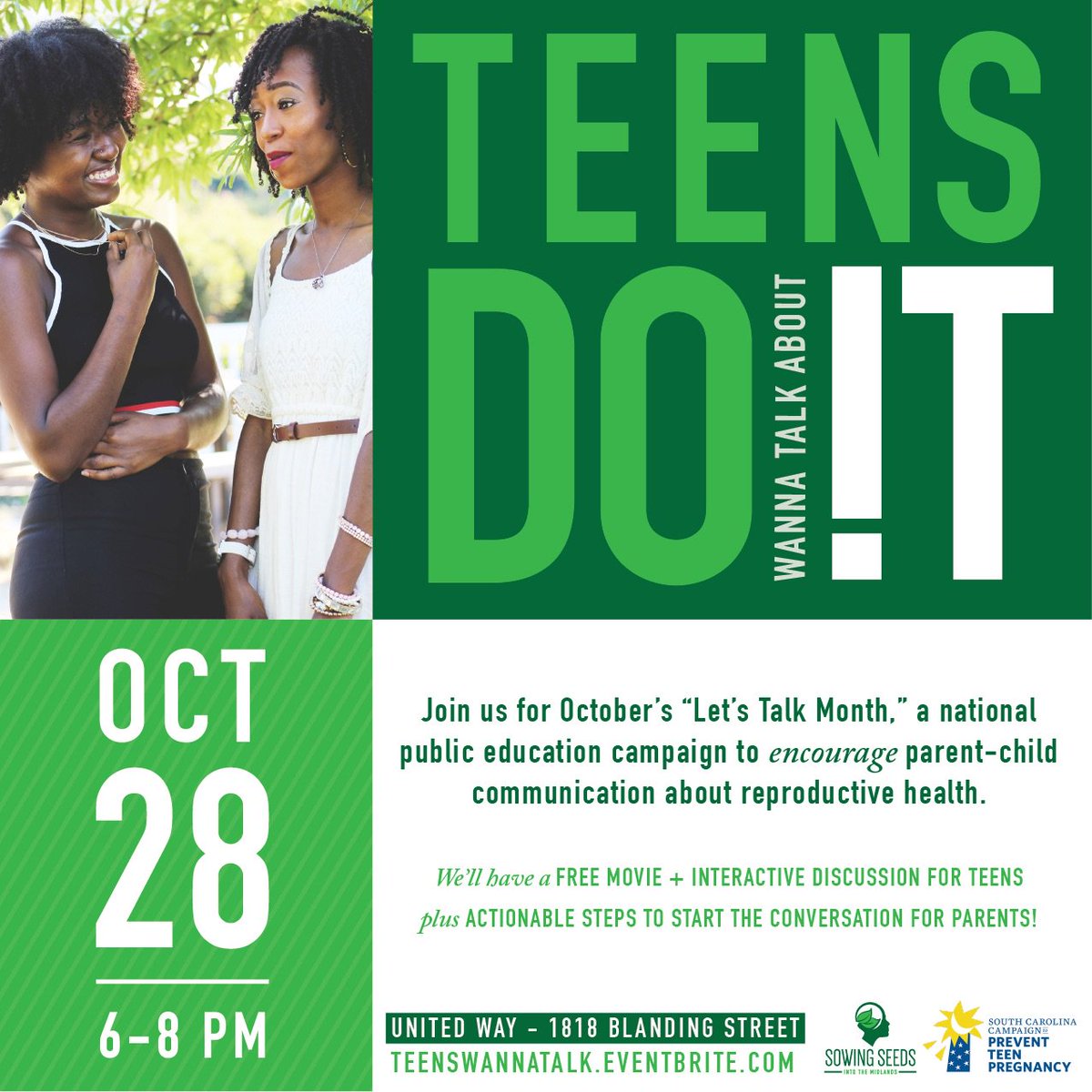 z_justtheletter's tweet photo. Tomorrow night! Bring your teens out to enjoy a movie &amp; dinner while we give you tips on how to "start a conversation". Scrap "the talk"! https://t.co/BxkgLhe2w3
