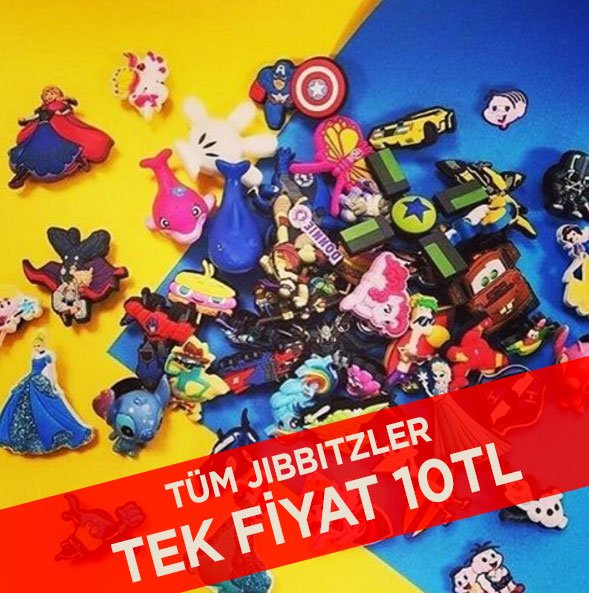 Crocs mağazalarımızda tüm Jibbitzler "TEK FİYAT" 10 TL! Kaçırmayın :)