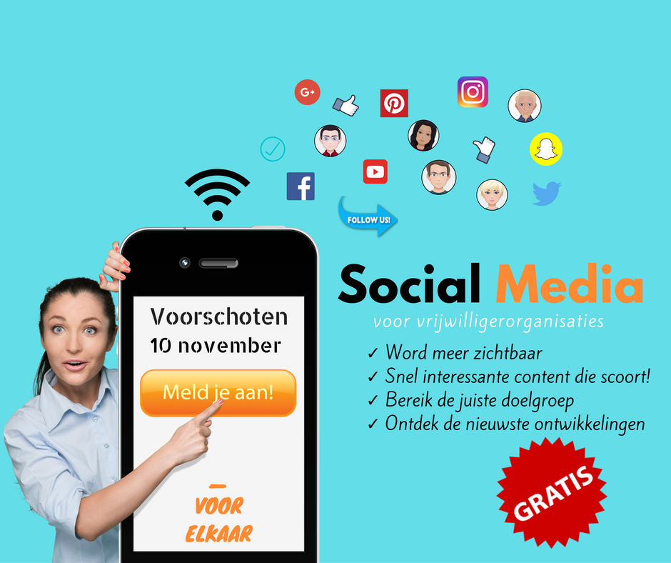 Gratis workshop "Succesvolle inzet van social media". Meld je nu aan. voorschotenvoorelkaar.nl/cursusaanbod/6…