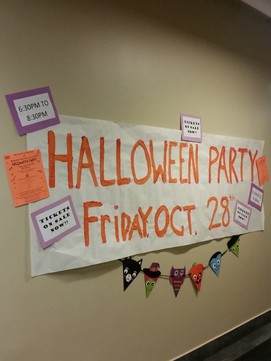 Our annual Halloween Party is tomorrow night from 6:30-8:30pm!!! Tickets are STILL available at the front desk!