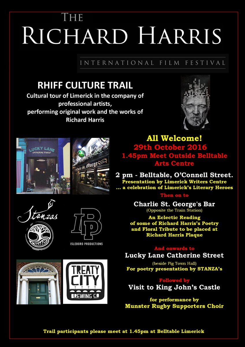 RHarrisFilmFest's tweet photo. @LimerickWriters @StanzasLCK @isleboro_prod have put together this years Cultural Trail for Saturday Afternoon... #RHIFF2016 thanks Guys! https://t.co/HKaz7Fpxif