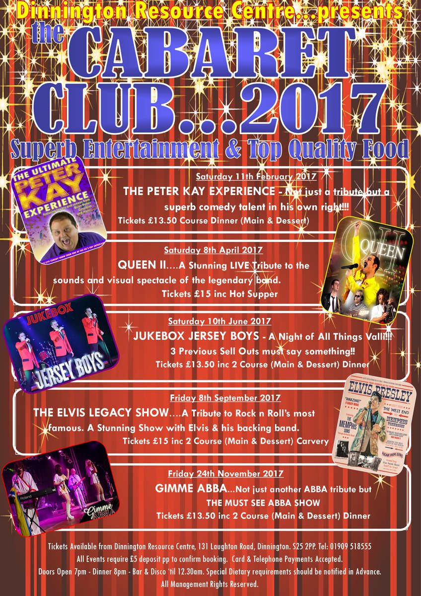 darron_crookes's tweet photo. 2017 confirmed Cabaret Club dates so far....there'll be more...😀 https://t.co/hSmwip3rst
