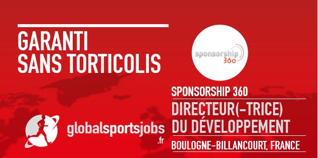 gsportsjobs_FR's tweet image. Définition et mise en place de la stratégie de dév. commercial de l'agence. Poste senior à découvrir d'urgence sur goglob.al/4bSS5b