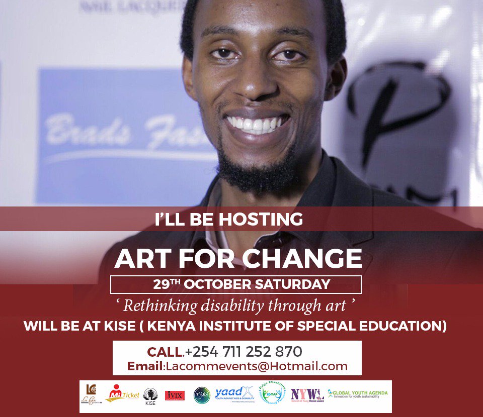 ElijahKyama_'s tweet photo. Rethinking Disability through Art #ArtForChange16  hosted by Nairobi's Best Corporate &amp; Fashion MC @IvixDKioi https://t.co/puIbLY1Y7i