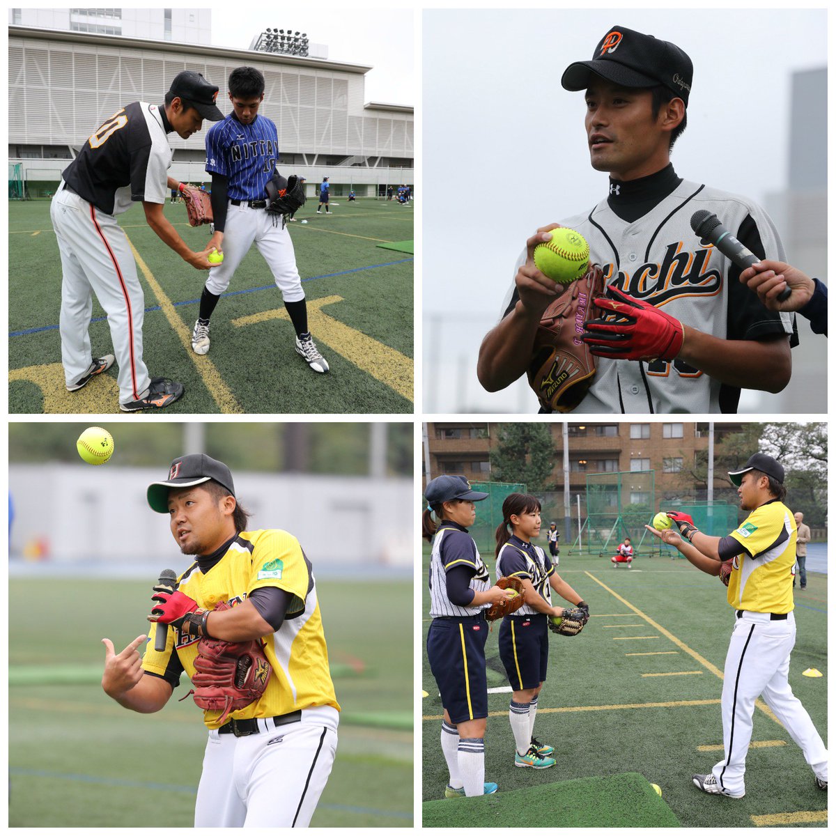 ソフトボール マガジン 毎月24日発売 Auf Twitter 日本代表投手から学ぼう 小誌連載 光の剛球 の松田光投手 平林金属 と 速水の流儀 の高橋速水投手 高知pw が ９月に開催された東京都大学ソフトボール連盟のピッチング教室に登場 現在発売中の12月