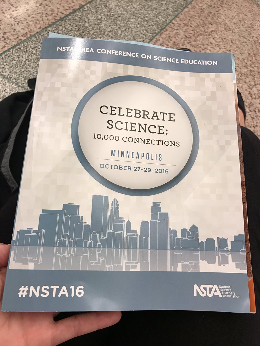 Megvigen's tweet photo. Excited to start! #NSTA16 https://t.co/PdpUJIUyN1
