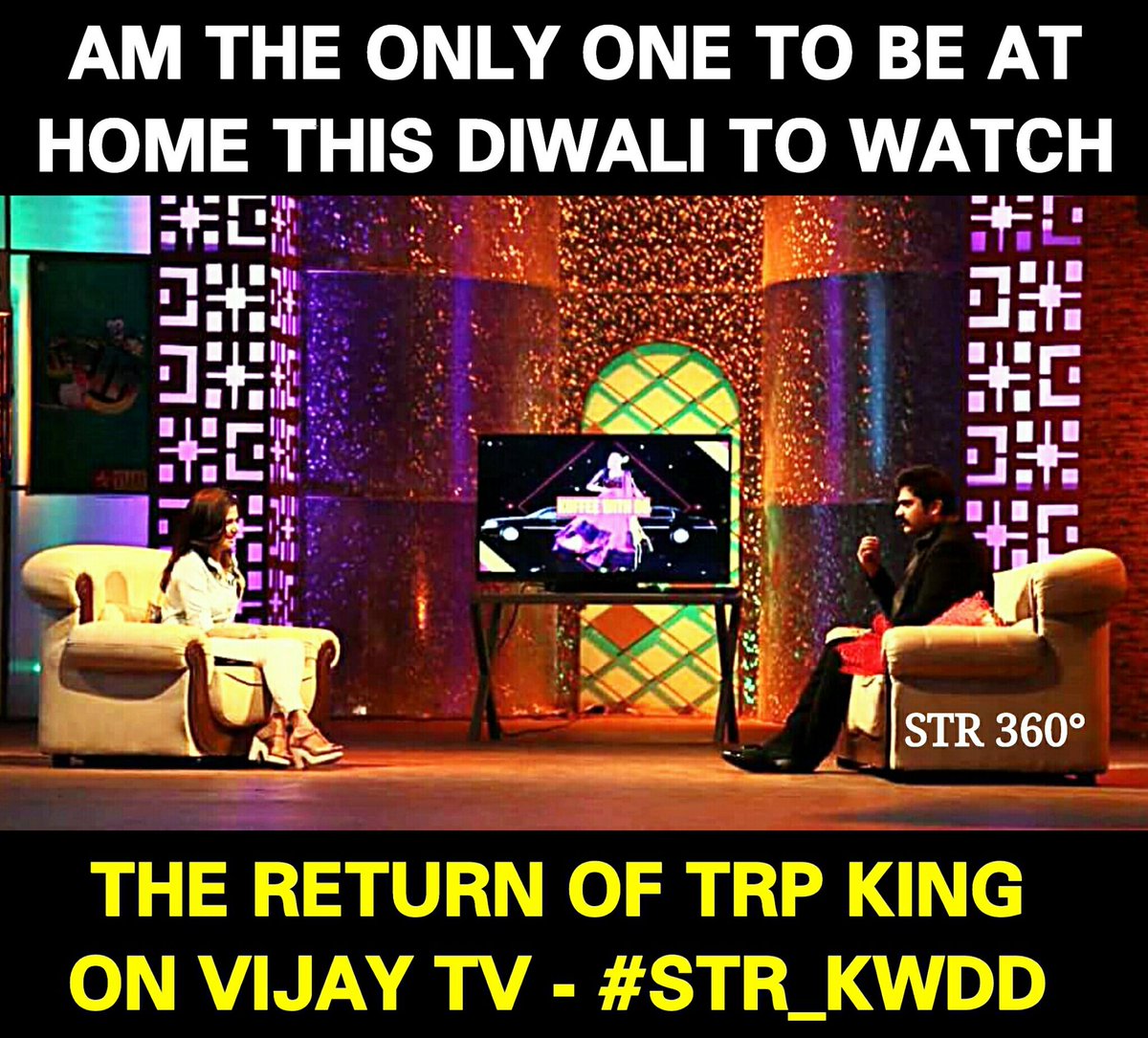 TrollNegativity's tweet photo. Welcome the "KING OF TRP" This Saturday,3PM (IST) 😎

#STRDiwaliOnSat3PM @iam_str https://t.co/mDVUPprywd