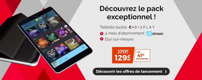 CstreamOfficiel's tweet photo. Cdisplay : la nouvelle tablette tactile 8'' de @Cdiscount vient de sortir!
Profitez du pack exceptionnel ⇨ https://t.co/Ef5j74kZ91
#Cdisplay https://t.co/MmudDkqdjp