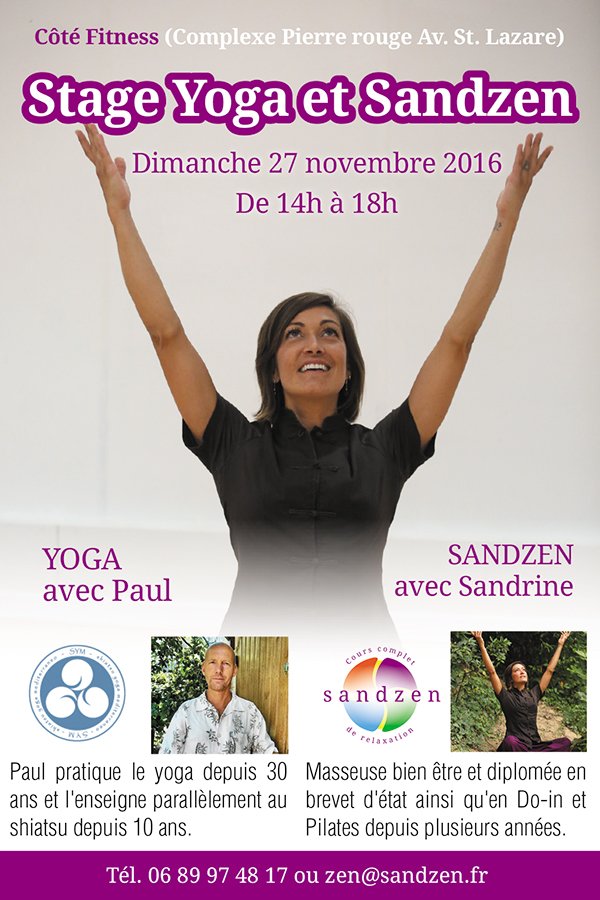 PhilipSandrine's tweet photo. Une après-midi entièrement dédiée au #bienetre!
Un #Stage ouvert à tous! Venez nombreux!
#Sandzen #yoga #relaxation #meditation #Montpellier https://t.co/GgcK3K31Lf