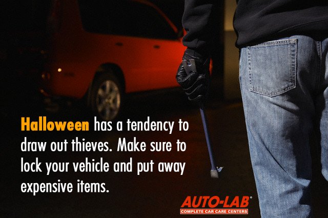 AutoLab_USA's tweet image. Park in well lit areas &amp;amp; keep important items locked away and hidden. #Halloween #CarCare