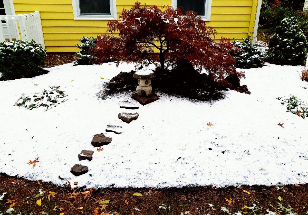 TheJayge's tweet photo. First snow. Pittsford NY. Winter is coming. @BobVanDillen https://t.co/uJ839dSVfu