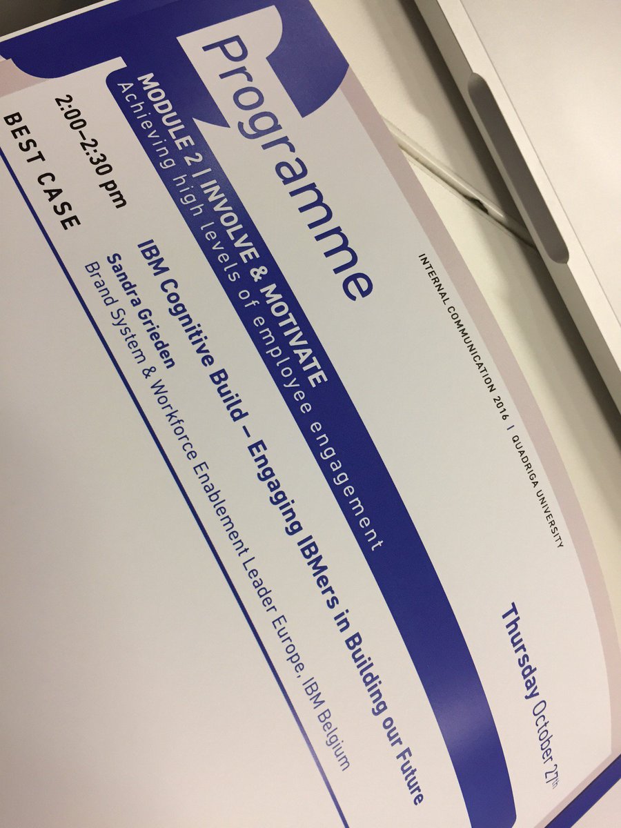 SandraGrieden's tweet photo. Spreading the IBM word #cognitivebuild @qConferences #internalcomms16 (@ Quadriga Forum) https://t.co/FLWMg6CF6M https://t.co/5fxt0My0Dy