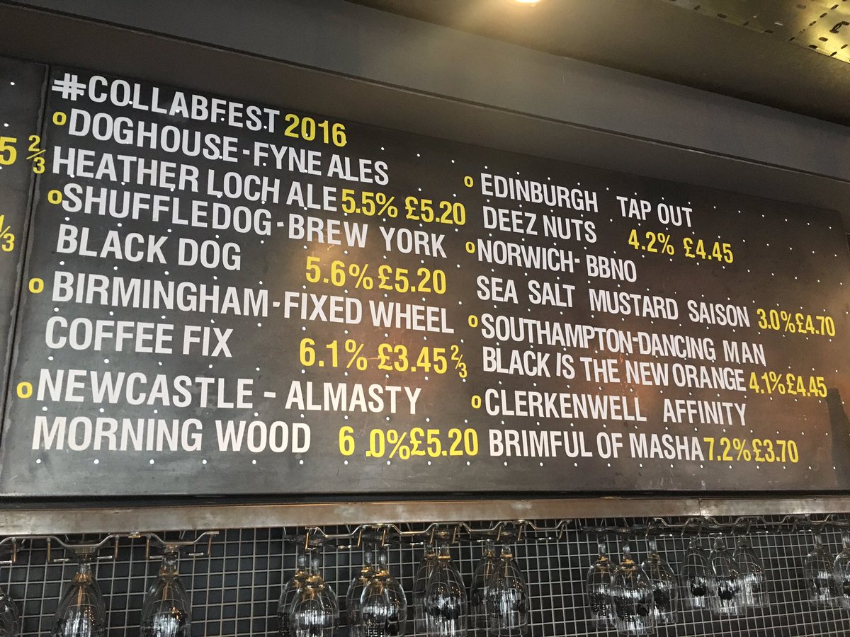 BrewDogCastleG's tweet photo. Not many left now. If you haven't tried these, now's your time! #COLLABFEST2016 https://t.co/srCu0xCbpR
