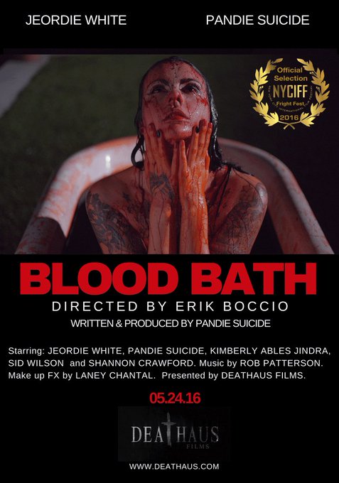 #bloodbath is nominated for #bestshortfilm &amp; #bestactress at @NYCIFF #frightfest playing Friday in #nyc<a href="/tag/bloodbath"class="tags">#bloodbath</a><a href="/tag/bestshortfilm"class="tags">#bestshortfilm</a><a href="/tag/bestactress"class="tags">#bestactress</a><a href="/tag/nyc"class="tags"><span>#nyc</span></a><a href="/tag/horror"class="tags"><span>#horror</span></a><a href="/tag/frightfest"class="tags"><span>#frightfest</span></a>