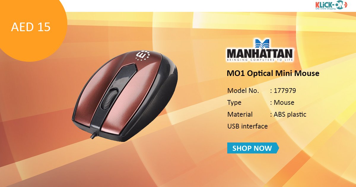 klickonstore's tweet photo. The Manhattan MO1 Optical #Minimouse with its 1000dpi resolution sensor offers reliable performance. #shopnow: https://t.co/NVCdWo936K https://t.co/Eikx9w3t4X