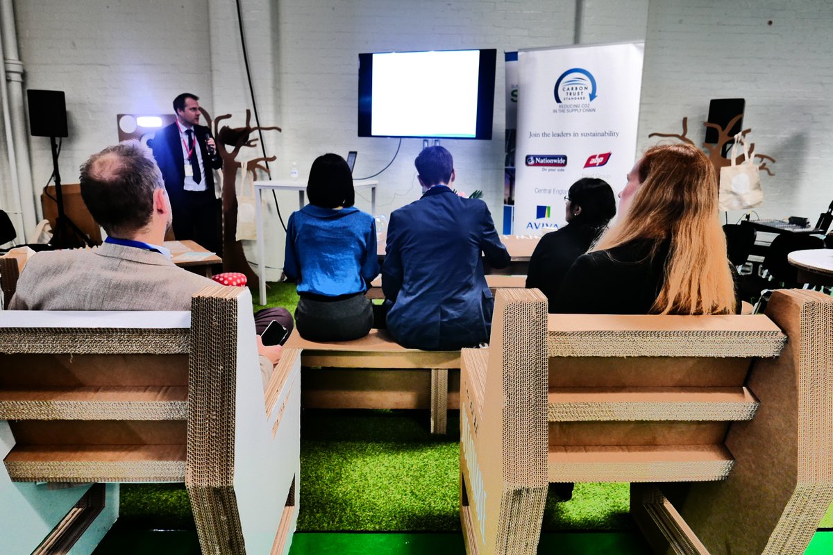 Ecoeventuk's tweet photo. There's still time to visit us in the Sustainability Hub @LondonBuild2016 Join us for the last couple workshops hosted by @thecarbontrust https://t.co/vul5qZhc3n