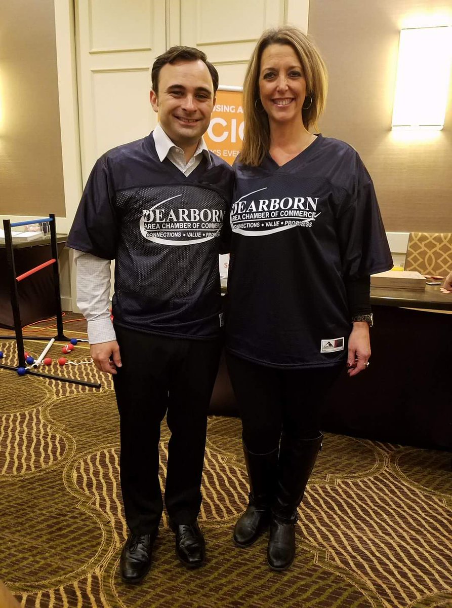 DbnAreaChamber's tweet photo. Team #Dearborn is on the field and ready to score new members and #network at #MACP2016! https://t.co/tLkTHevcoJ