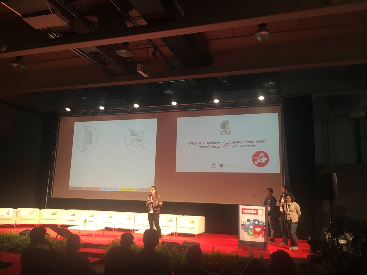 CreaAcademy's tweet photo. Wonderwall: the modular furniture system with the properties of a wall. #CREA2016 #SMAU2016 https://t.co/uahy7ynOz4