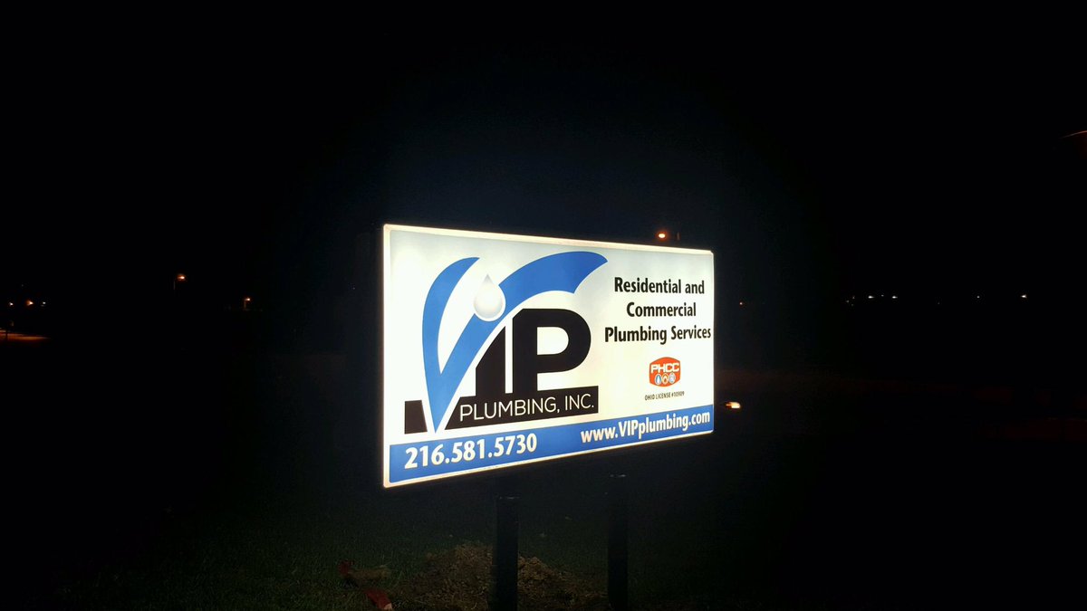 It glows in the dark too! Check out our new sign outside of our office in Warrensville Heights!
