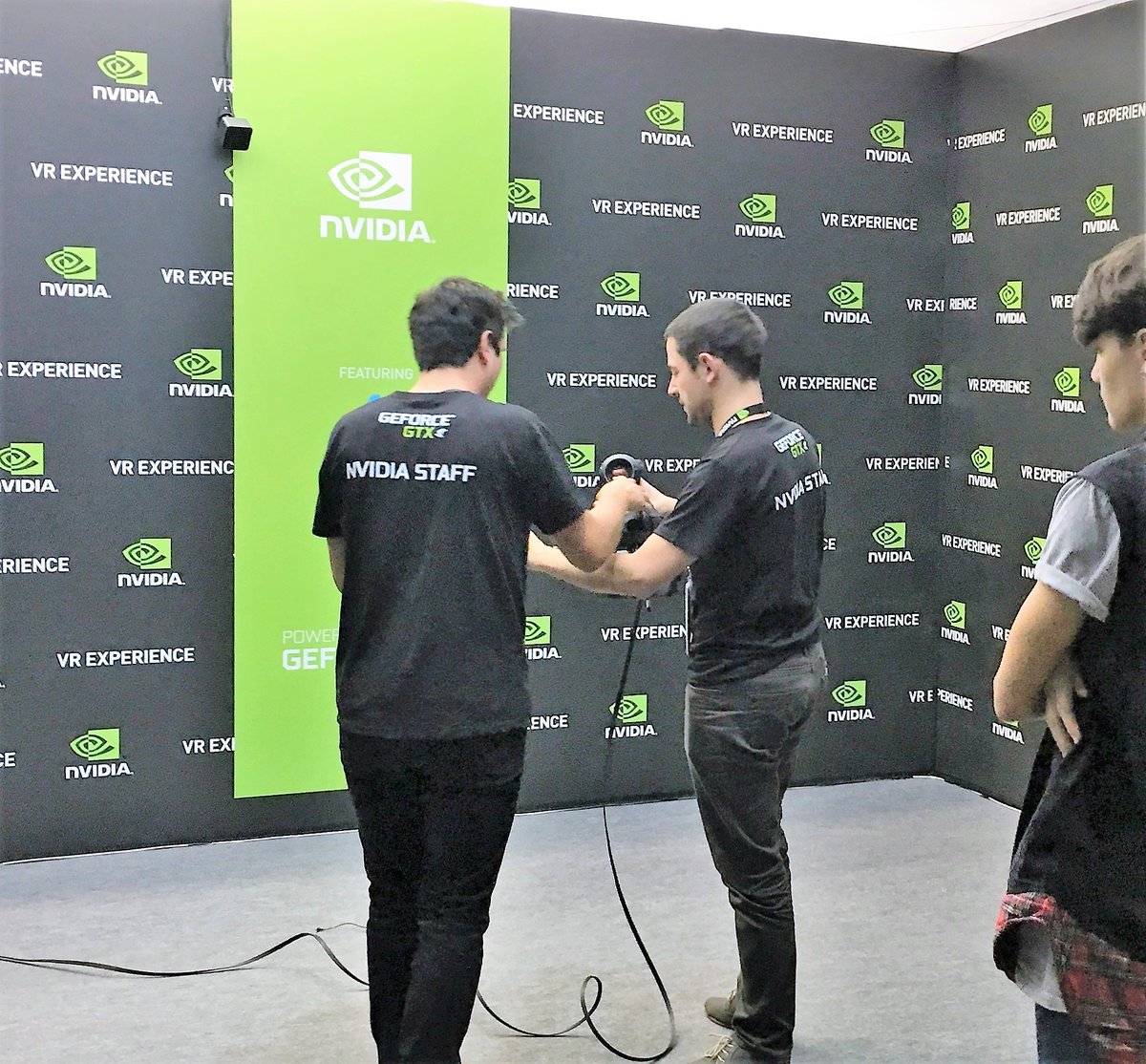 NVIDIAGeForceFR's tweet photo. Venez faire l'expérience de la #VR avec un mod Fun House spécialement créé par @ac3studio_paris #NVIDIAPGW #PGW https://t.co/UAC94wrQc0