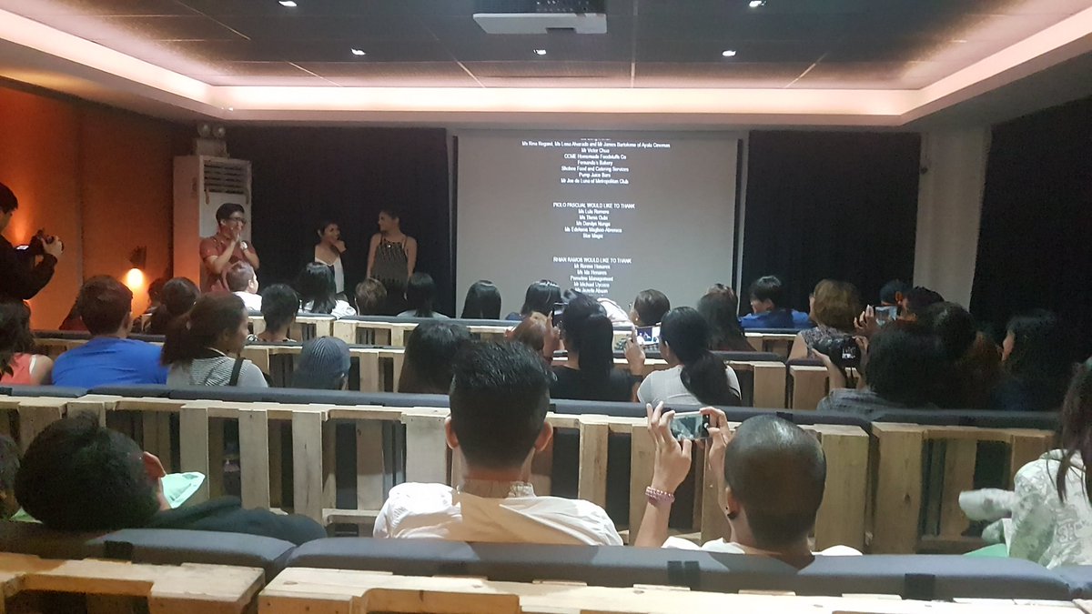 CybeRhians's tweet photo. Rhian answers few questions after Silong screening at @cinema76fs https://t.co/NOJaMHc6TP