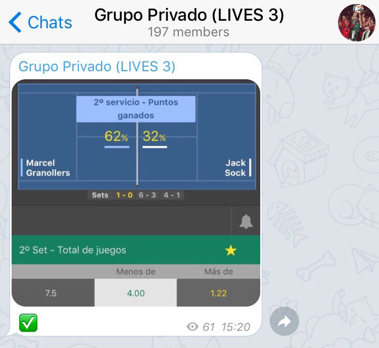 Multi_Apuesta's tweet photo. Y así se acierta una cuota @4€ en el Grupo LIVE gracias a @M_Granollers.

Si hay 200RT el próximo irá por aquí:
👉 https://t.co/abdlyfMhqC 👈 https://t.co/qGzdtDwPse